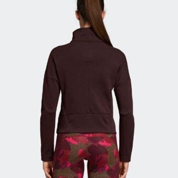 Adidas Here to‎ Create Heartracer Jacket Night Red / Black Womens Small CZ8999 - Picture 8 of 8